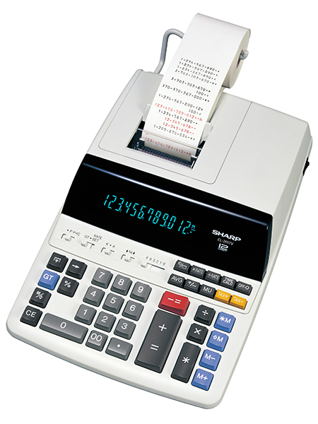 Printing Calculator Sharp EL-2607V